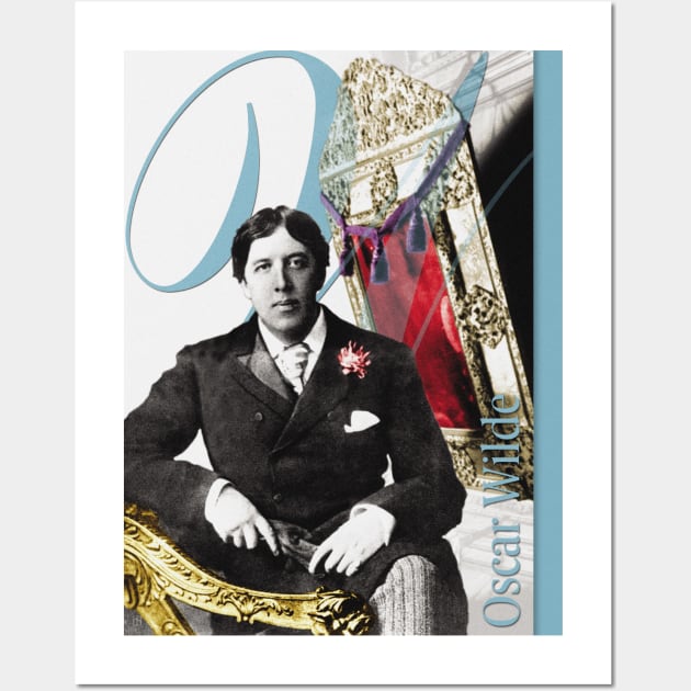 Oscar Wilde Collage Portrait Wall Art by Dez53